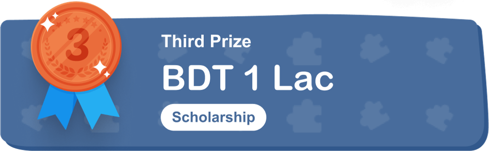 Third prize BDT 1 Lac Scholarship