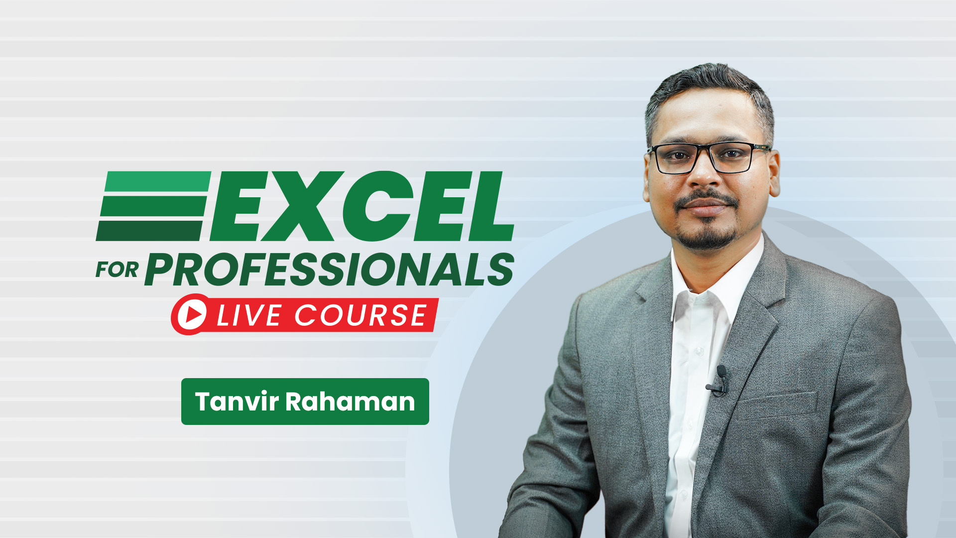 Excel for Professionals LIVE Course